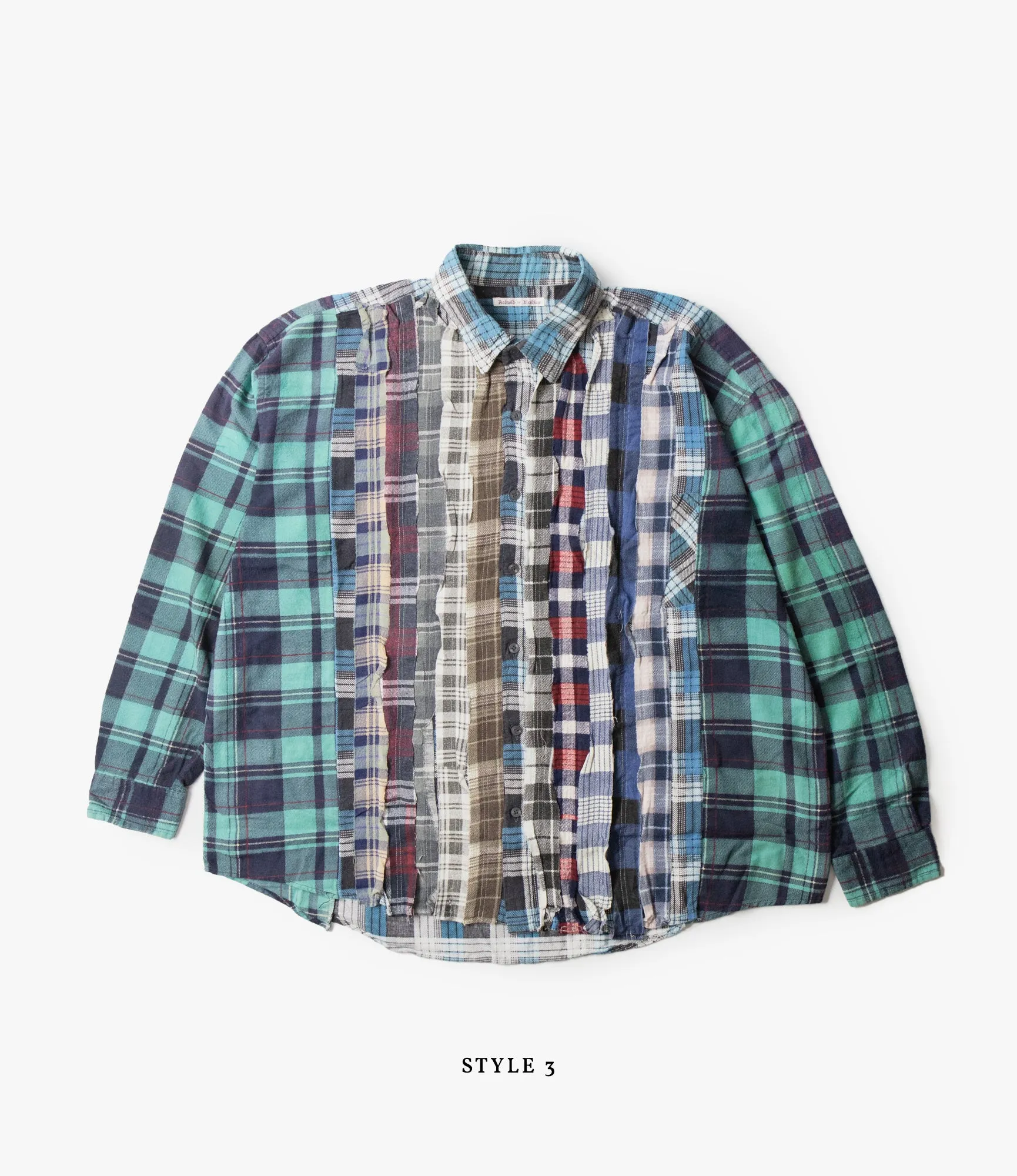 Wide Flannel Ribbon Shirt