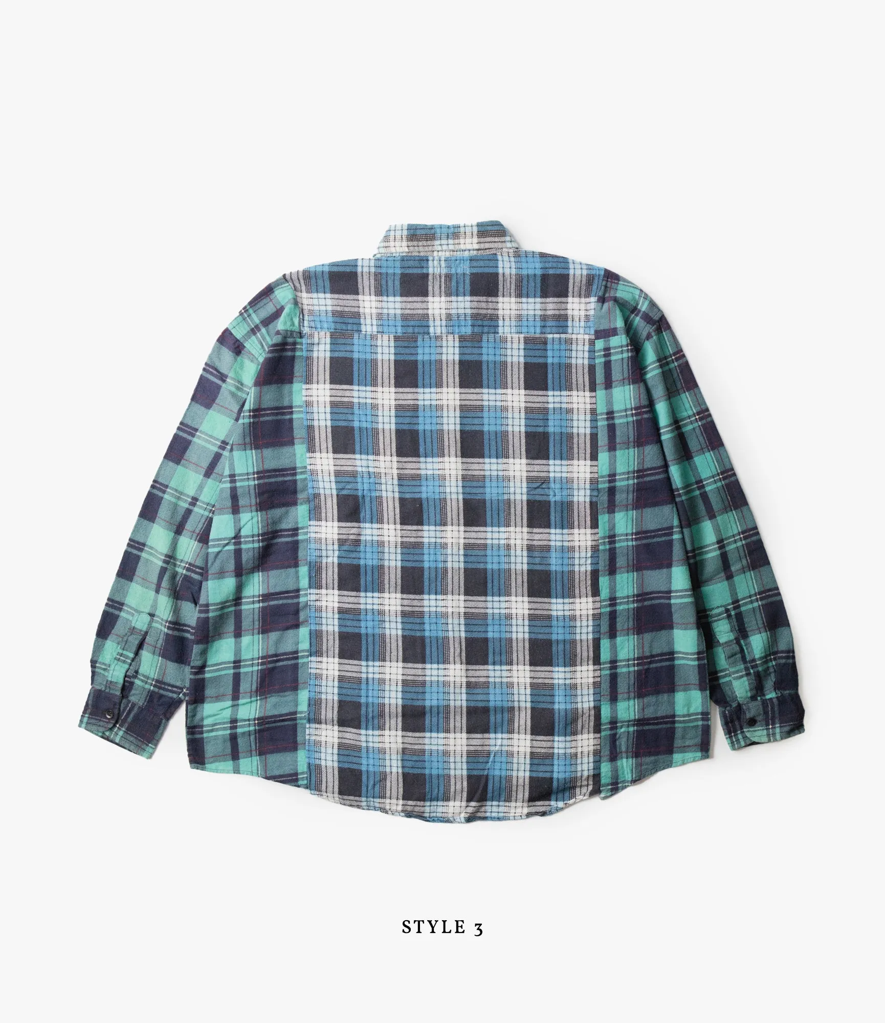 Wide Flannel Ribbon Shirt
