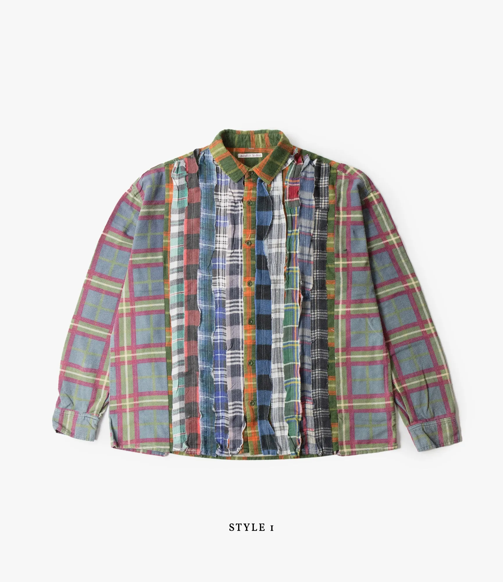 Wide Flannel Ribbon Shirt