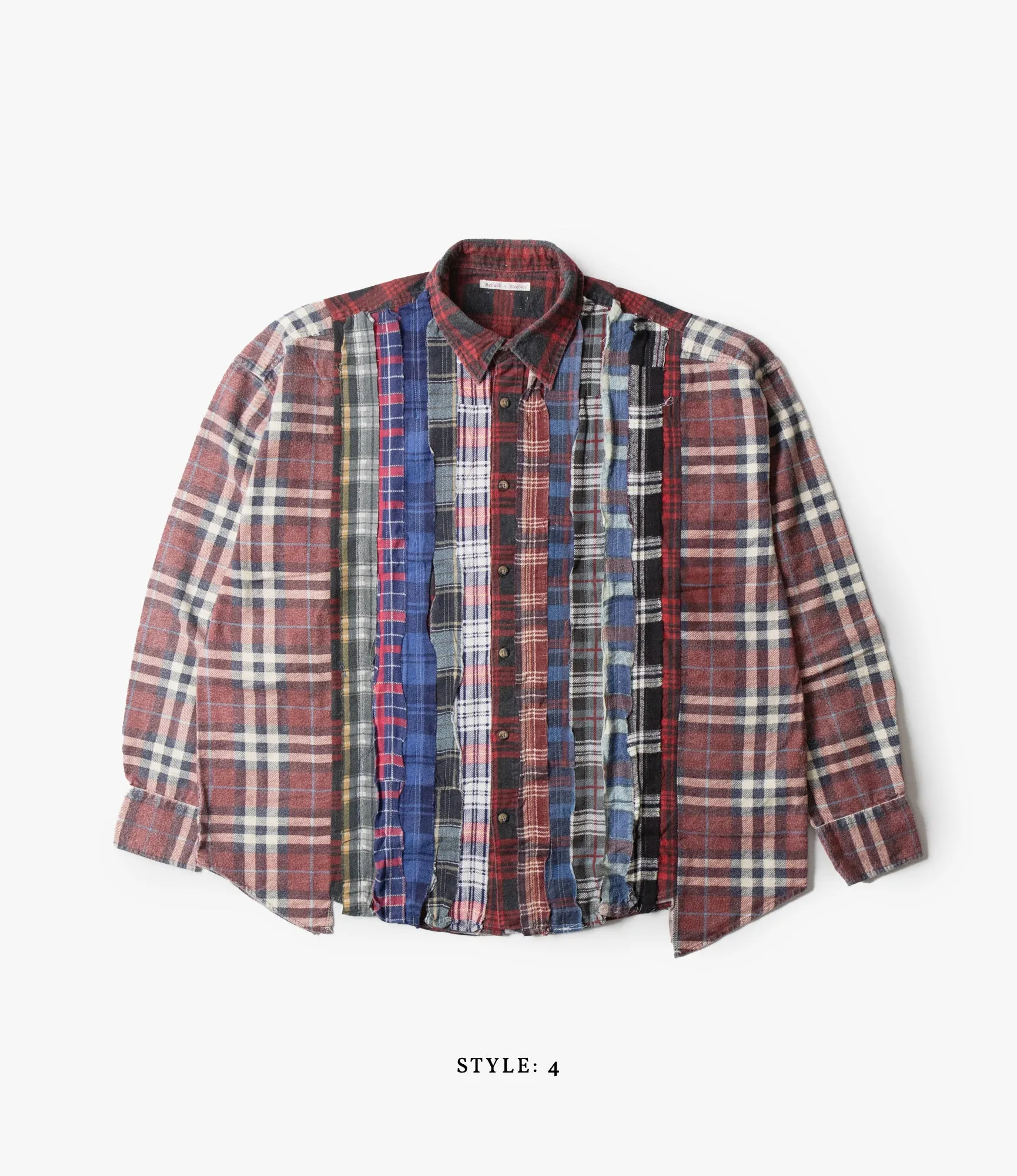 Wide Flannel Ribbon Shirt