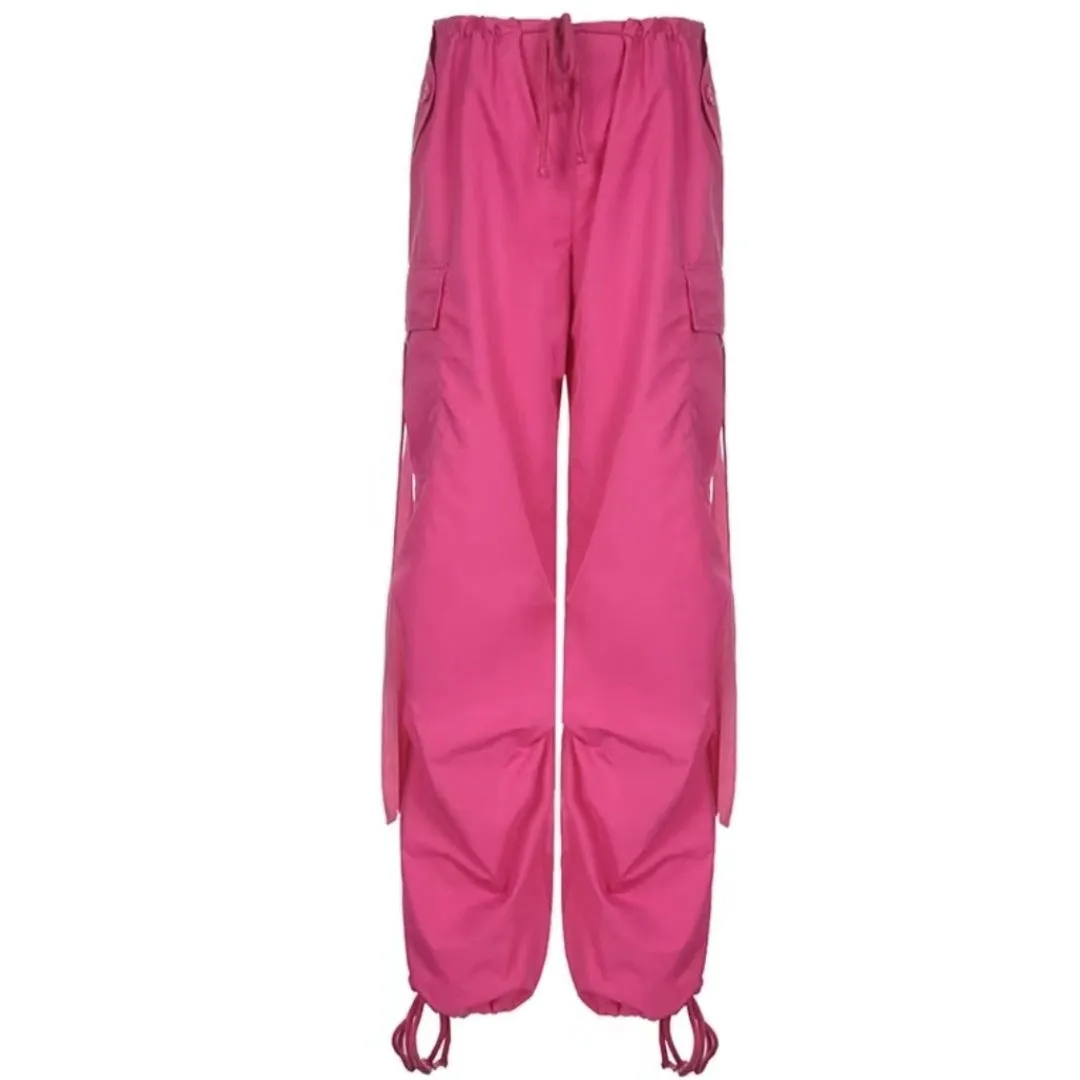 Wide-leg casual trousers-D402 | Inspanda