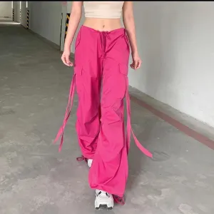 Wide-leg casual trousers-D402 | Inspanda