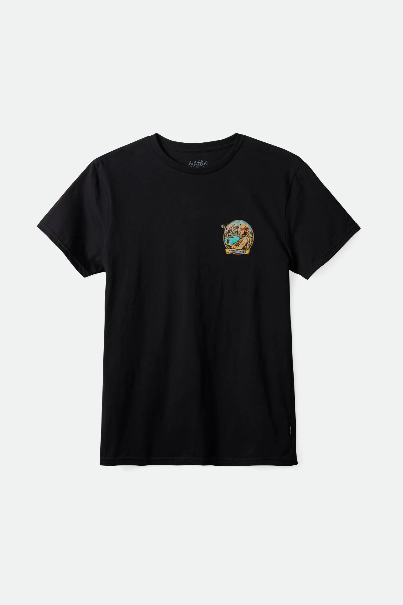 Willie Nelson Whiskey River S/S Tailored Tee - Black