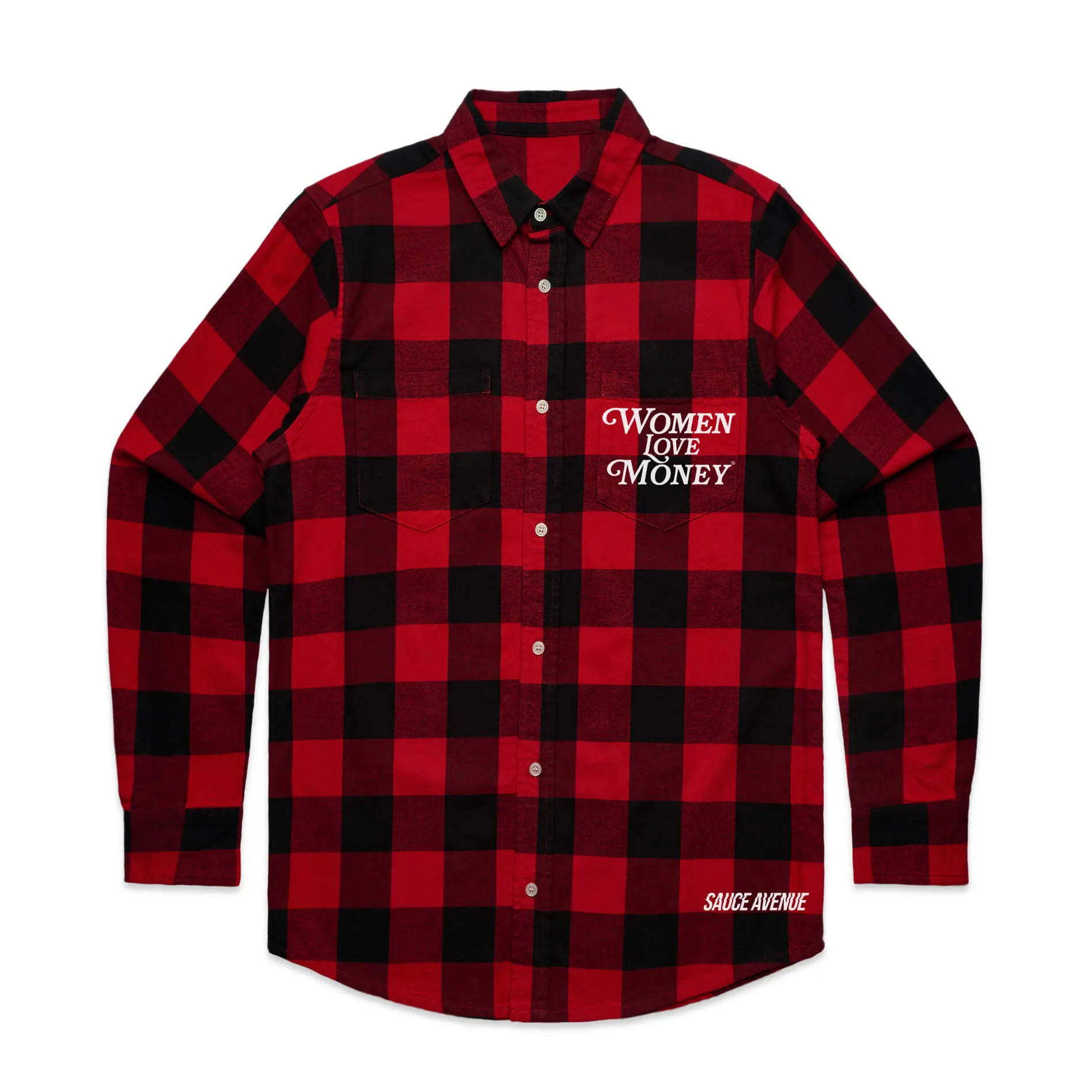 Women Love Money (WH) | Red Flannel Shirt