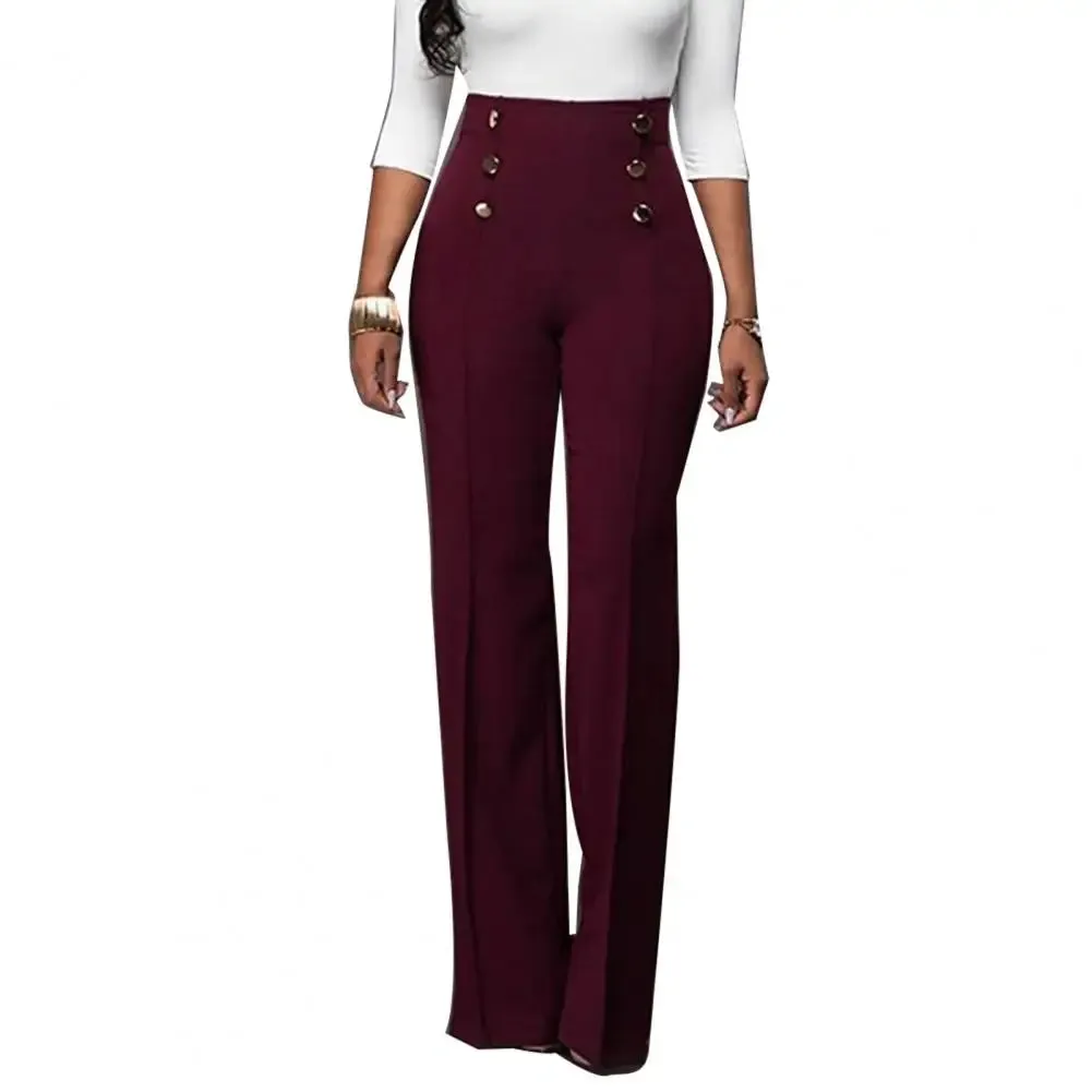 Women Wide Leg High Waist Comfortable Soft Bell-bottoms Pants