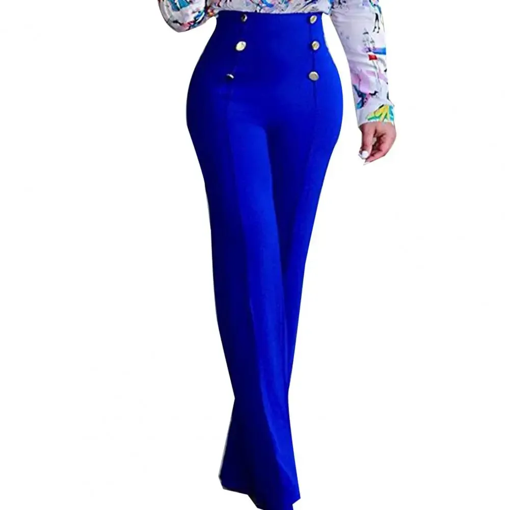 Women Wide Leg High Waist Comfortable Soft Bell-bottoms Pants