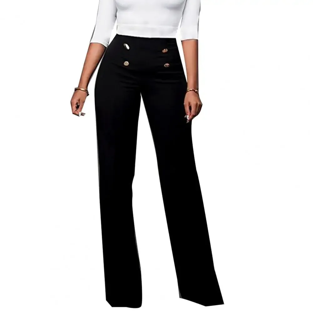 Women Wide Leg High Waist Comfortable Soft Bell-bottoms Pants