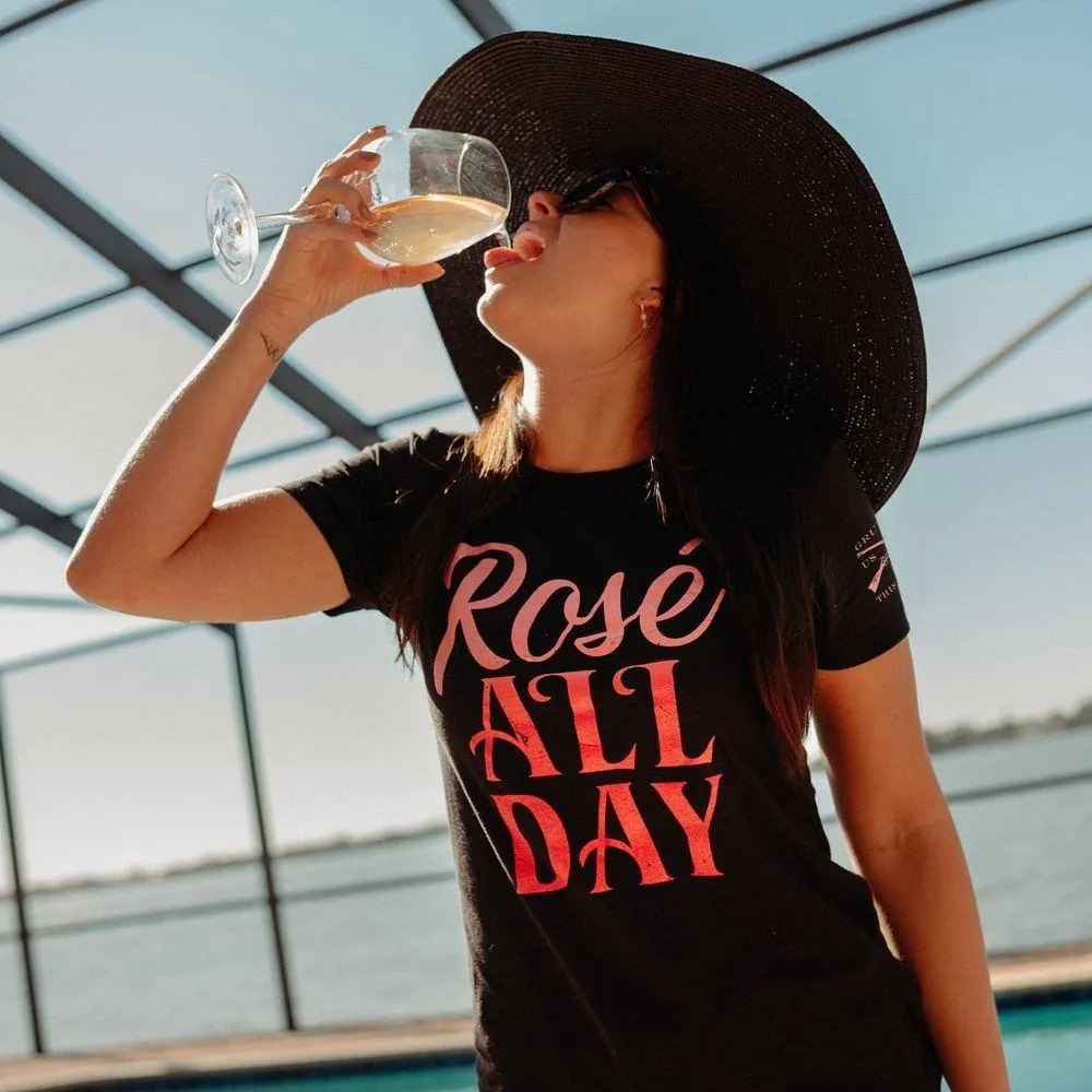 Women's Rosé All Day Slim Fit T-Shirt - Black