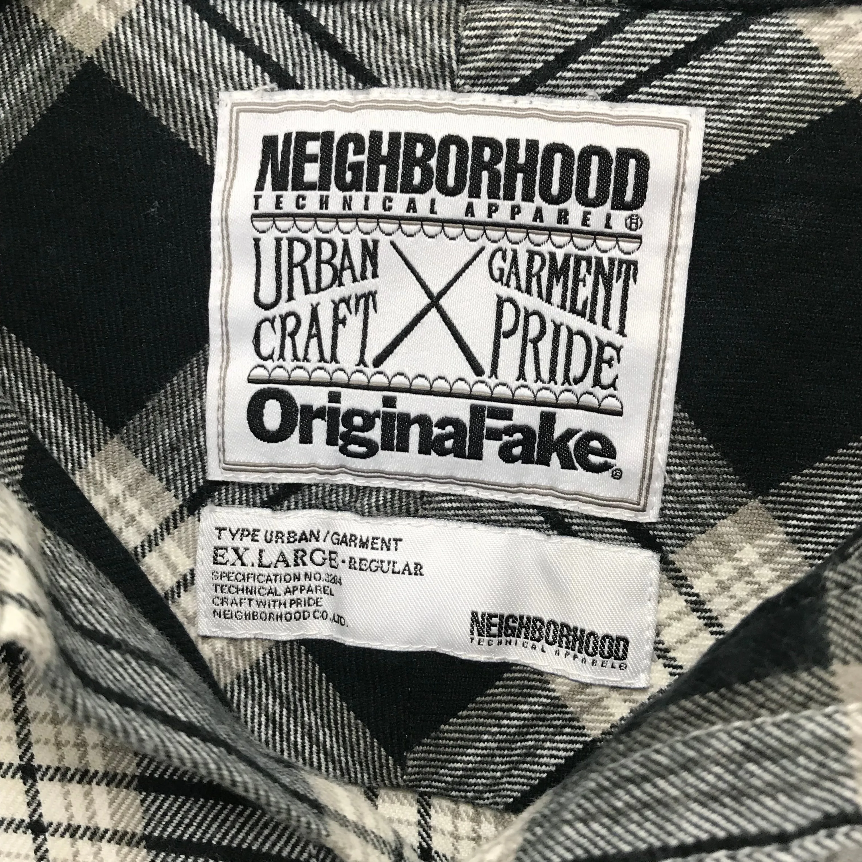 [XL] Neighborhood x Original Fake ( Kaws ) SS09 Logger Flannel L/S Shirt