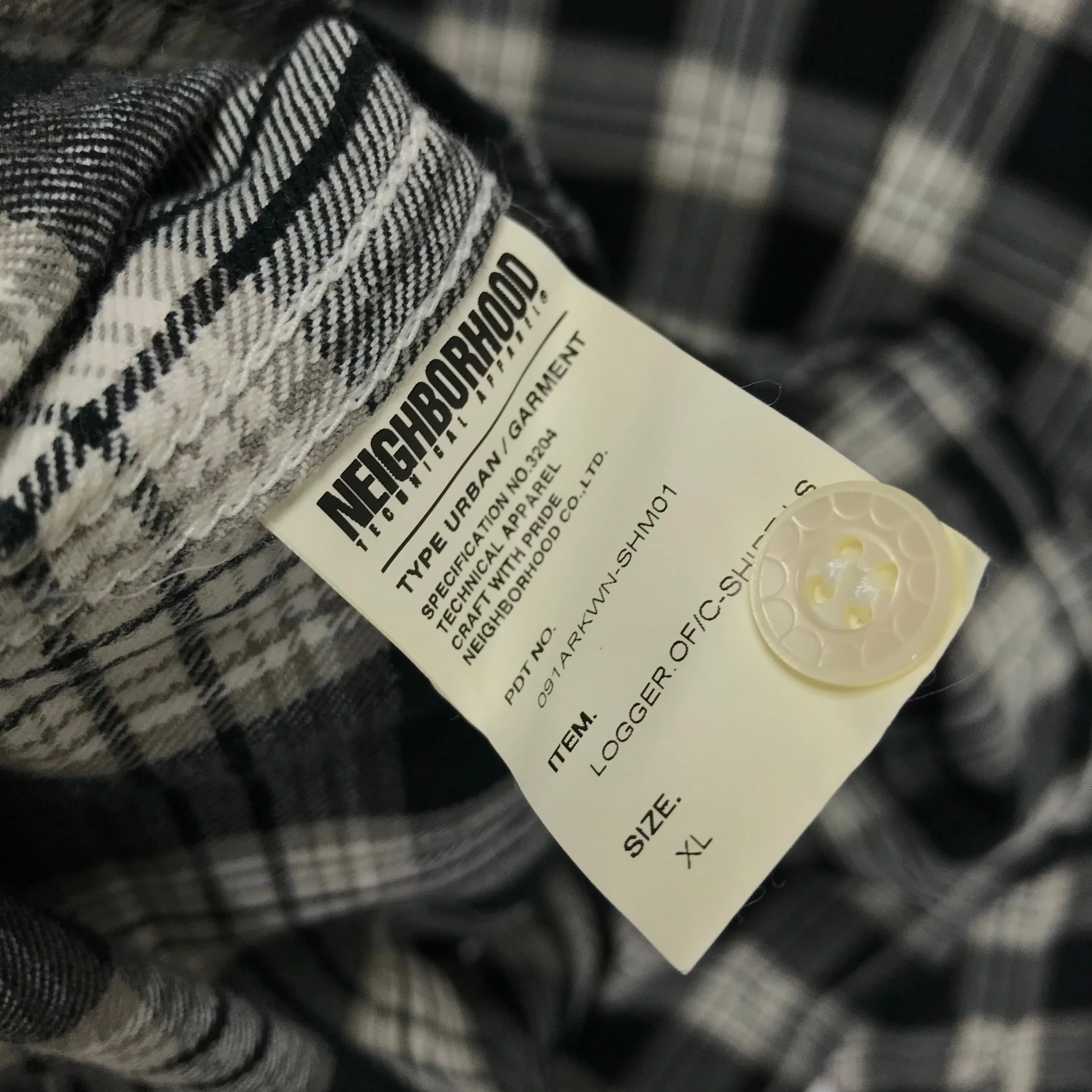 [XL] Neighborhood x Original Fake ( Kaws ) SS09 Logger Flannel L/S Shirt