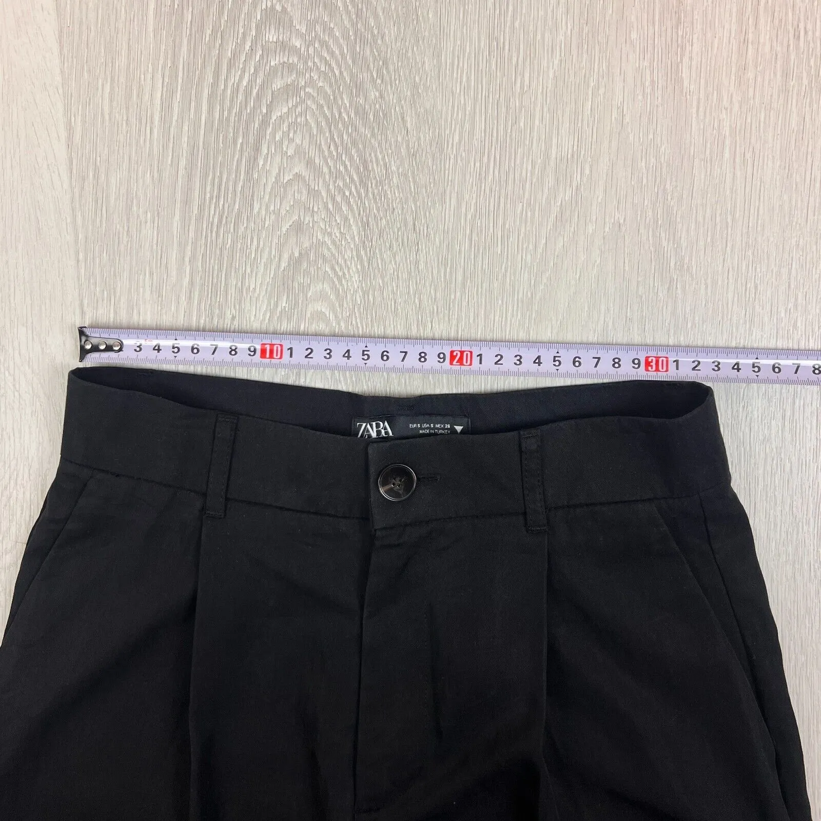 Zara Womens Black Wide-Leg Dress Pants Size Small